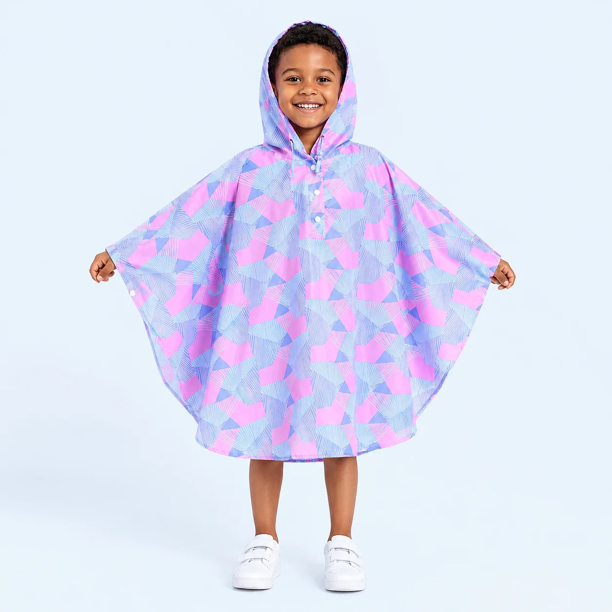 Poncho de pluie triangles porte - packshot