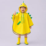 Poncho de Pluie à Visière Dino Jaune - Vignette | Kidipluie
