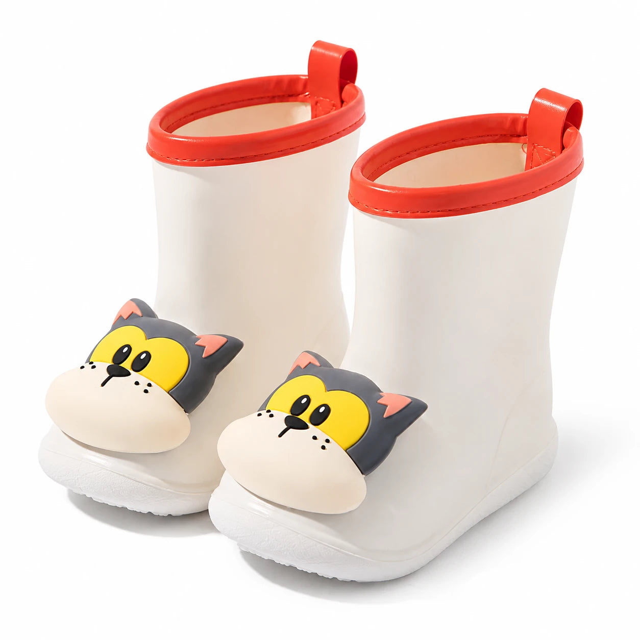 Bottes de pluie chat beige - packshot