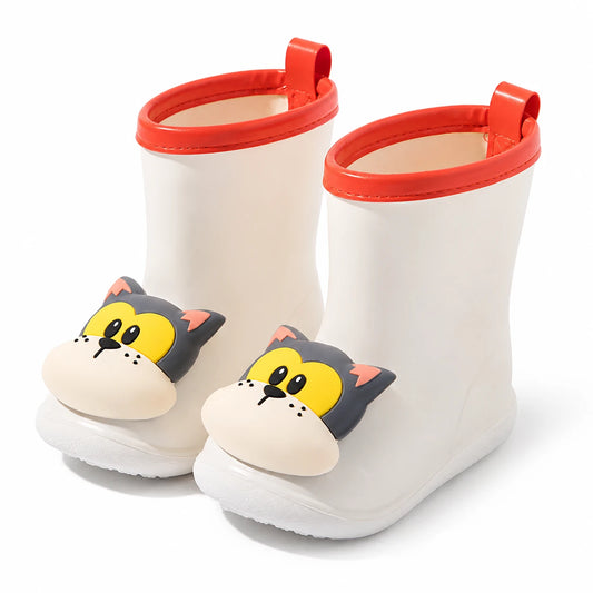 Bottes de pluie chat beige - packshot