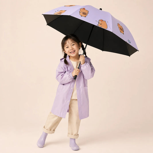 Parapluie capybara enfant - interieur noir