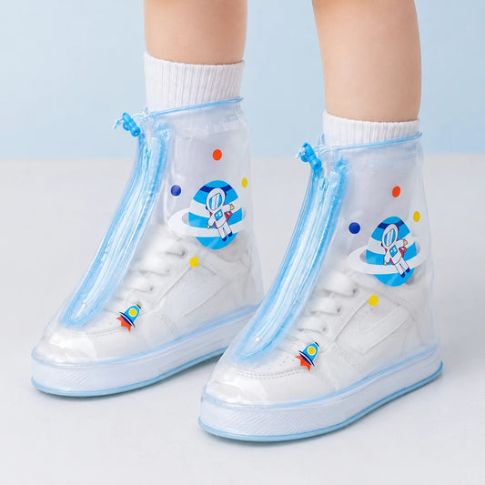 Surchaussures astronaute portees - focus pieds