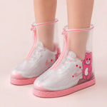 Surchaussures de Pluie Ours Rose - Vignette | Kidipluie
