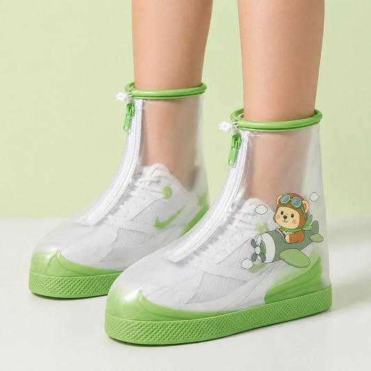 Surchaussures ours aviateur portees - focus pieds