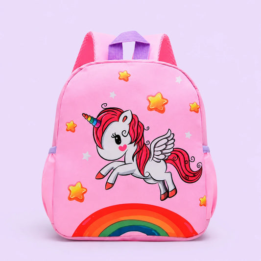 Cartable impermeable licorne - packshot produit seul fond pastel