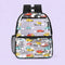 Sac a dos transparent impermeable voitures - packshot produit seul fond pastel