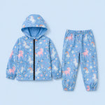 Ensemble de Pluie Licorne Bleu - Vignette | Kidipluie