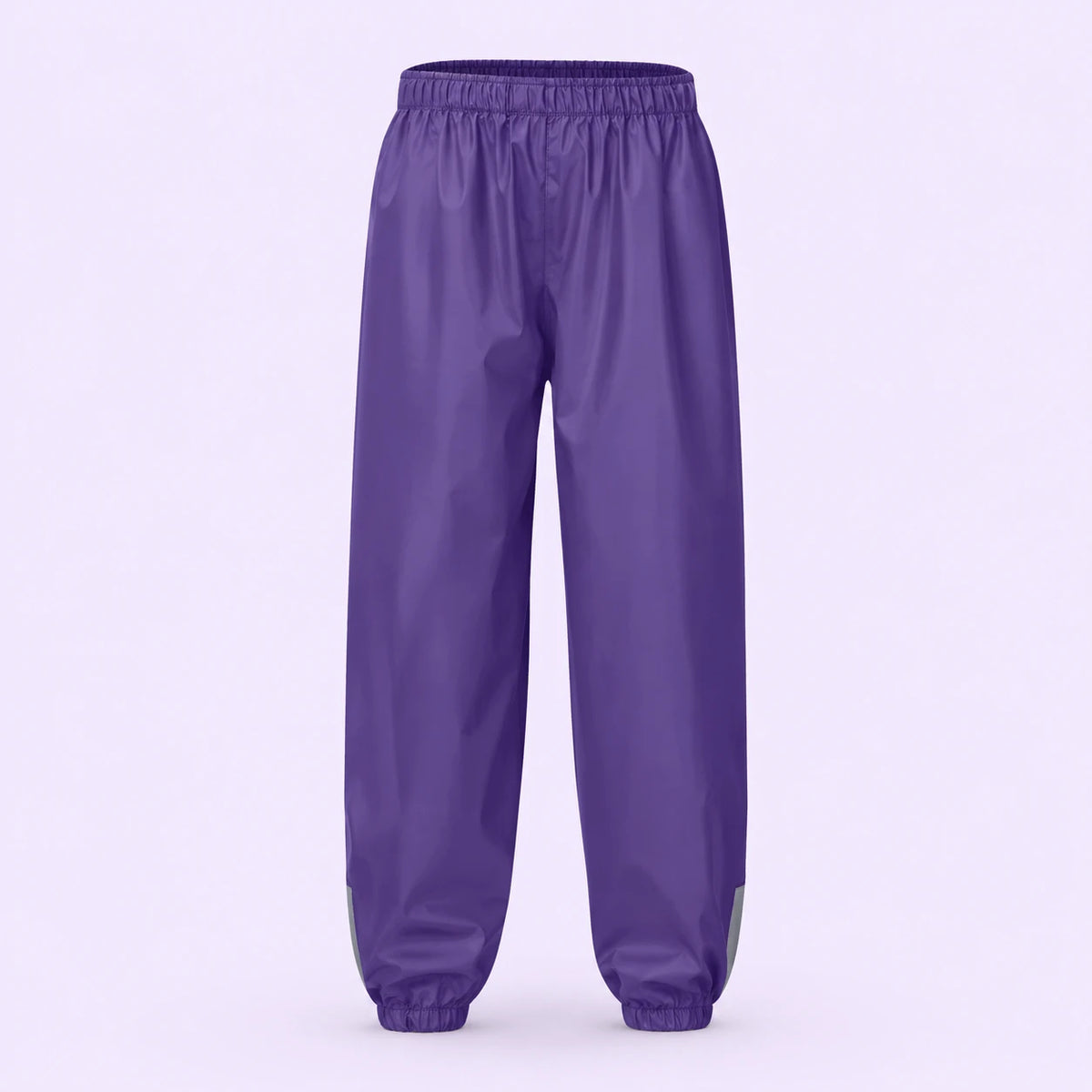 Pantalon de pluie enfant uni violet - packshot produit seul