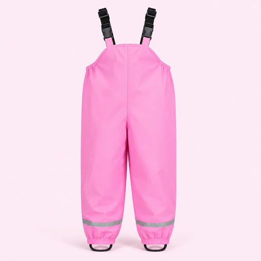 Salopette de pluie fille rose - packshot produit seul