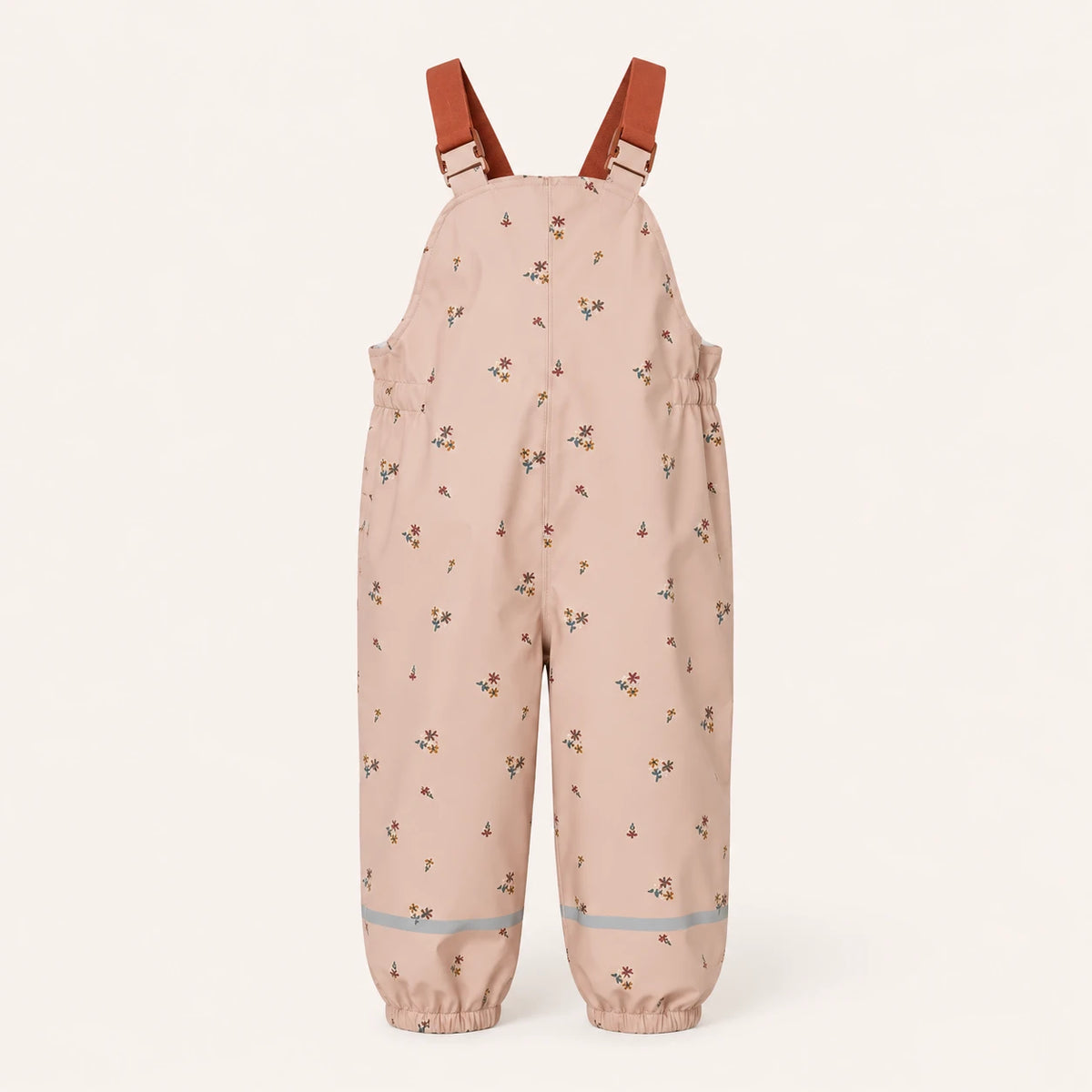 Salopette de pluie enfant beige rose - packshot produit seul