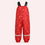 Salopette de Pluie Pattes de Chien Rouge - Vignette | Kidipluie