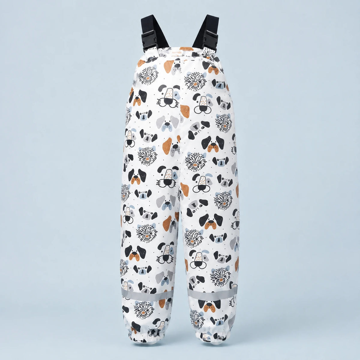 Salopette de pluie enfant animaux blanc - packshot produit seul