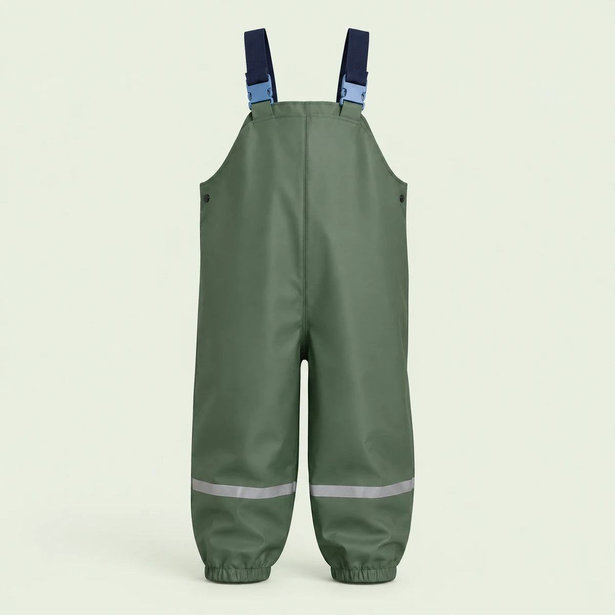Salopette de pluie enfant kaki vert - packshot produit seul