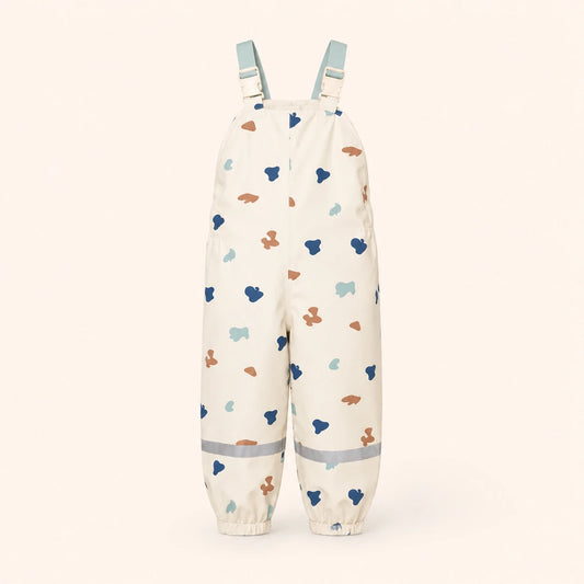 Salopette de pluie enfant ecru - packshot produit seul