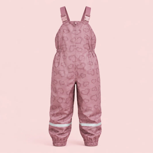 Salopette de pluie enfant mauve - packshot produit seul